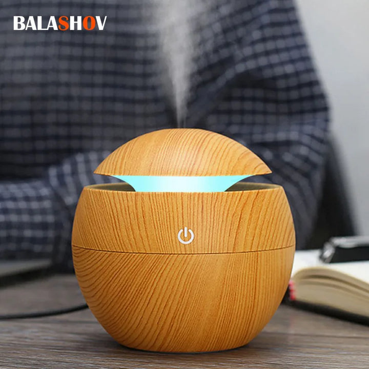 Ultrasonic Aroma Diffuser with LED – 130ml