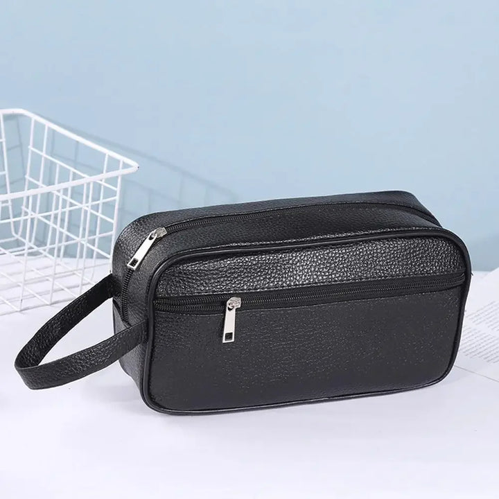 Retro Leather Men's Toiletry Bag