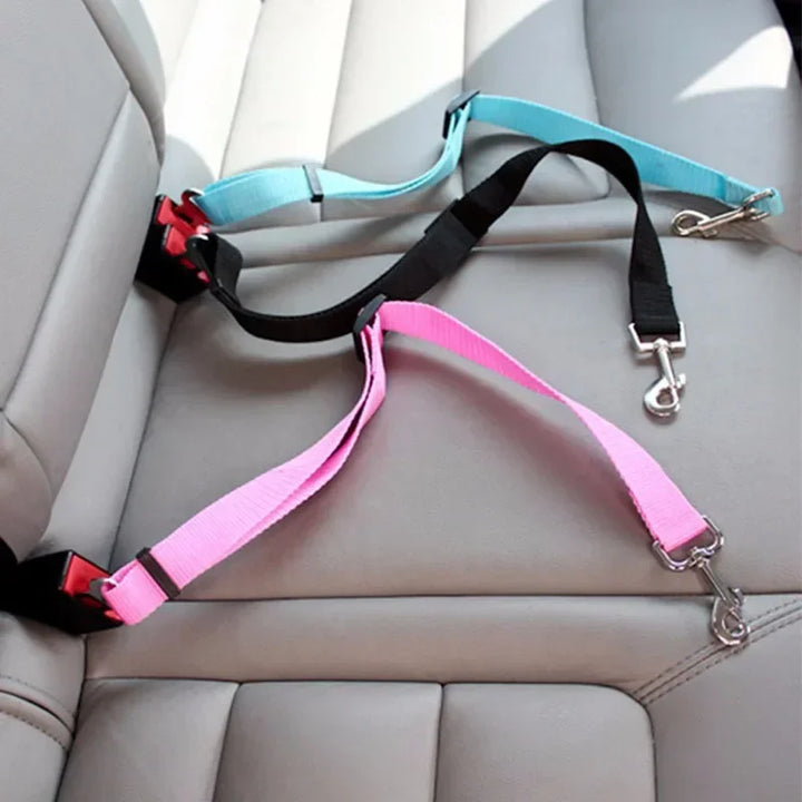 Adjustable pet seat belt