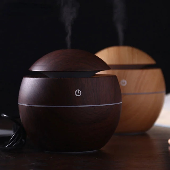 Ultrasonic Aroma Diffuser with LED – 130ml